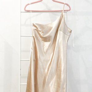 "Whine" Up Champagne Midi Dress